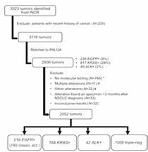 Ⅳ期非鳞非小细胞肺癌 确诊时肿瘤分子状态与转移器官相关