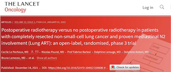 ⅢAN2期 NSCLC 完全切除术后不建议采用3D-PORT