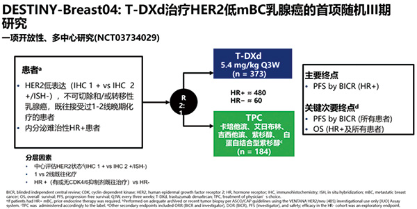 DESTINY-Breast04研究 T-DXd为HER2低表达乳腺癌治疗之选