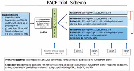 PACE研究 CDK抑制剂联合AI进展患者 哌柏西利联合氟维司群显著改善无进展生存